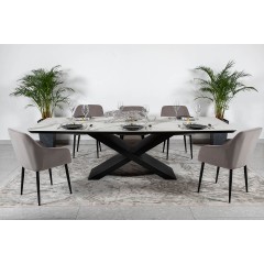 Стіл BELFORT 260х120х76 Laminam Bianco Statuario Venato (5mm)