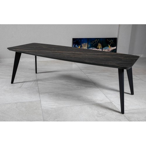 Стіл DETROIT 240х100х76 Laminam Naturali Noir Desir (3mm)