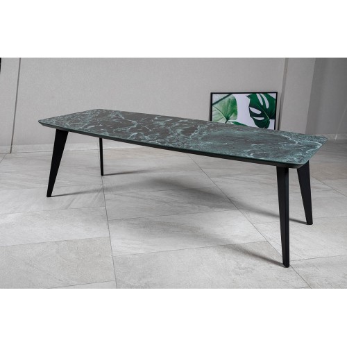 Стіл DETROIT 240х100х76 Laminam Verde Alpi Lucidato (5mm)