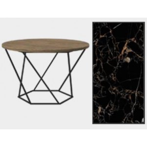 Стіл журнальний Лінт d60x45 RICHMOND BLACK (9mm)