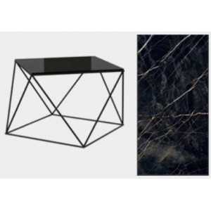 Стіл журнальний Локка 60x60x45 NAMIBIA BLACK (9mm)