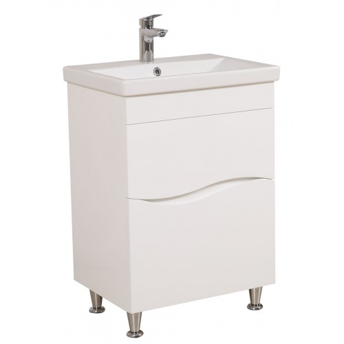 Тумба Альфа підлогова 60 см з умивальником Еліт