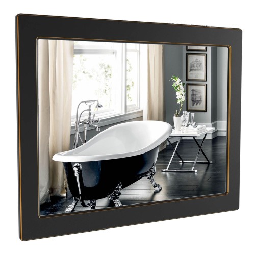 Дзеркало Беатріче 80 см Чорне