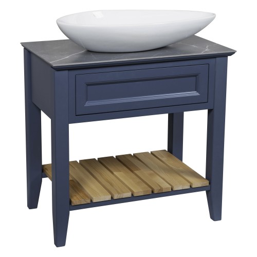 Тумба "Bronx" (STIFFKEY-BLUE-MATT) зі стільницею 80 см та ум. "Olive" 74 см