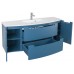 Меблі "HEADWAY" (MARITIME-BLUE-MATT) 80 см з умивальником "Дельта" (консольні)