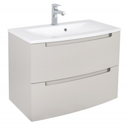 Меблі "HEADWAY" (002-GREY-MATT) 80 см з умивальником "Дельта" (консольні)