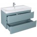 Меблі "Акцент ЛЮКС" (MINERAL-BLUE-MATT) з умивальником Deep 90 см (консольні)