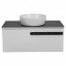 Тумба Остiн білий мат зі стільницею 100 см та умивальником "One" 46 см
