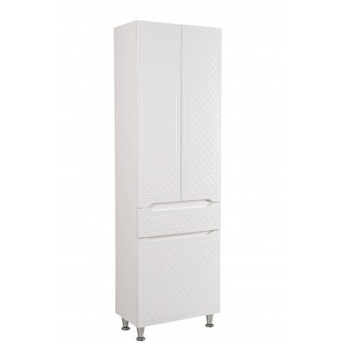 Пенал Родорс білий з кошиком для білизни