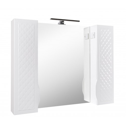 Дзеркало Родорс 100 см з пеналами і підсвіткою