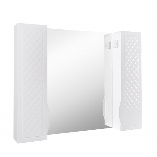 Дзеркало Родорс 100 см з пеналами (без подсвітки)