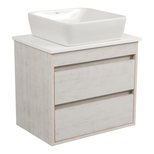 Тумба Шельф (нордленд) 65 см зі стільн. Loft-Iron та ум. "One" 46*46 см (квадрат) (конс.)