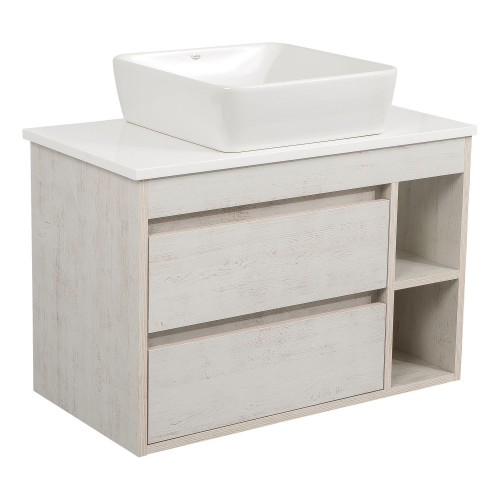 Тумба Шельф (нордленд) 100 см зі стільн. Loft-Iron та ум. "One" 46*46 см (квадрат) (конс.)