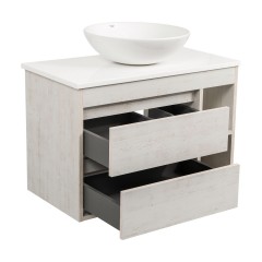 Тумба Шельф (нордленд) 75 см зі стільн. Loft-Iron та ум. "Zero" 46 см (конс.)