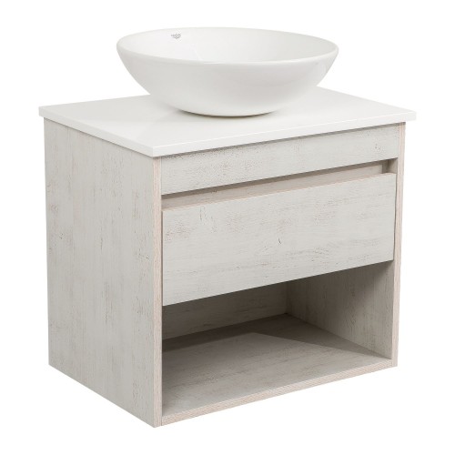 Тумба Шельф (нордленд) 65 см (1 ящик) зі стільн. Loft-Iron та ум. "Zero" 46 см (конс.)