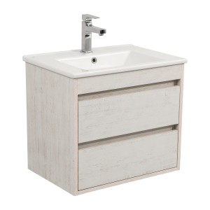 Тумба Шельф (нордленд) 65 см з умивальником "Arte" (консольна)