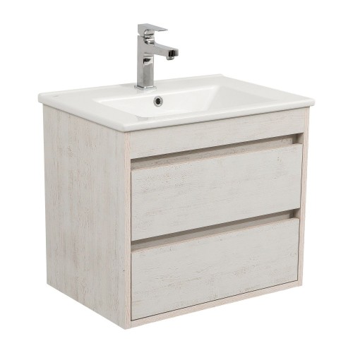 Тумба Шельф (нордленд) 65 см з умивальником "Arte" (консольна)