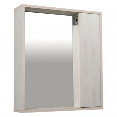 Дзеркало Шельф (нордленд) 65 см з шафою праворуч