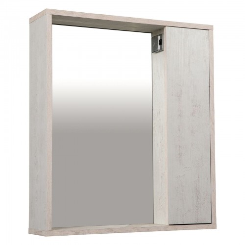 Дзеркало Шельф (нордленд) 85 см з шафою праворуч