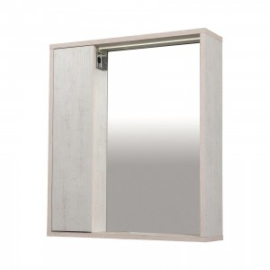 Дзеркало Шельф (нордленд) 75 см з шафою ліворуч