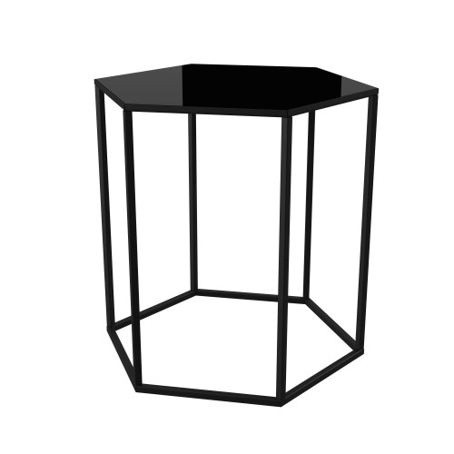 Стіл журнальний Тур 40x35x45 чорне скло