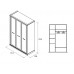 Шкаф для одежды, 3-х дверной Бьянка